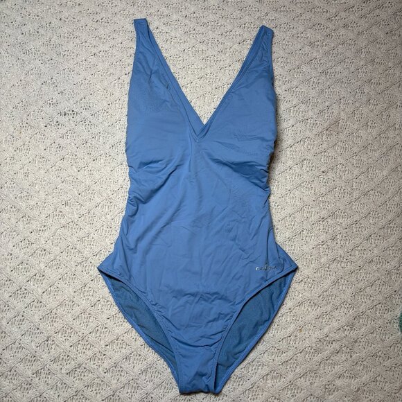 Johnny Was Calme Blue One-Piece Swimsuit with Crossback Straps – Women’s XL NWOT - Picture 2 of 7